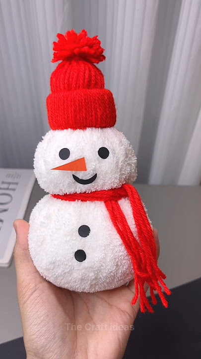 Easy Snowman Craft | Easy Christmas Craft | Christmas Decorations DIY | Paper Snowman kaise banate