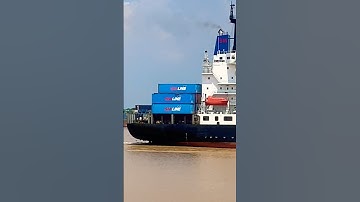 Tàu container vào cảng cát lái #ship #vessel #containership