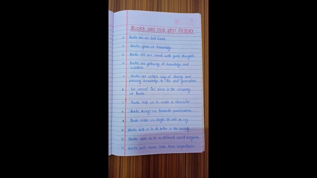 10 Lines On Books Are Our Best Friend Essay In English Viral Youtubeshorts Shorts
