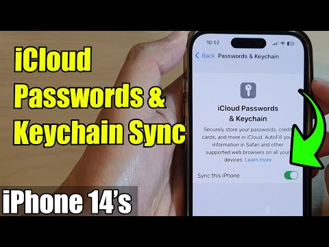 iPhone 14/14 Pro Max: How to Turn On/Off iCloud Password & Keychain  Sync