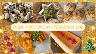 🎄MENÚ de NOCHEVIEJA por 20€. Recetas FÁCILES Y RÁPIDAS. Os enseño la compra🛒