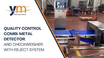 Quality control combi - metal detector and Checkweigher with reject system