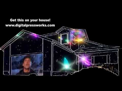 Christmas Vacation House Projection Mapping Video Sample - YouTube