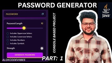 Password Generator in Java Console Based Project  #PasswordGenerator #java