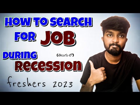 Job Searching Strategy During Ressusion 2023 | must watch video for freshers by shiva prasad m