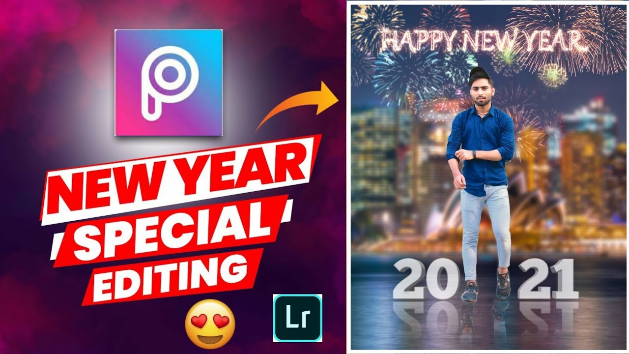 Happy New Year 2021 Special Photo editing tutorial in Picsart - Kewal Creation
