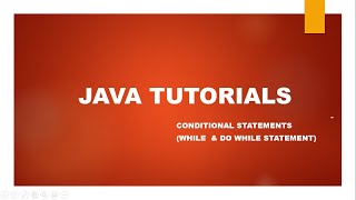 Java Tutorials Conditional Statements in Tamil (PART-D)