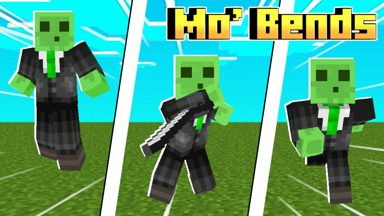 Minecraft Pe Mo'Bend Addon (BEST MCPE PLAYER ANIMATION) preview!! - YouTube