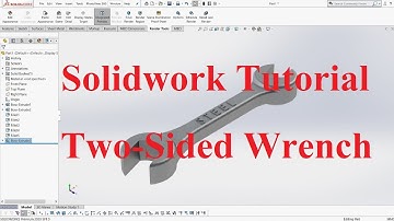SolidWorks Tutorial - Two sided Wrench 3D example  | Part 8000.079 | #solidworks #udimation