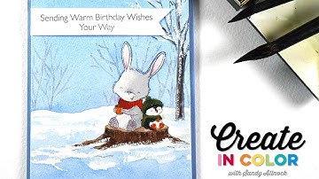 Create in Color with Sandy Allnock - Watercoloring a Winter Scene