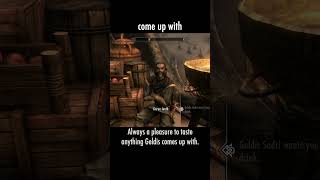 come up with — The Elder Scrolls V: Skyrim dialogue scene