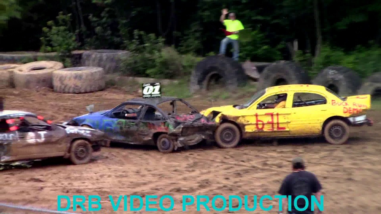 Sykesville Fair 8/11/17 Compact Demo Derby Heat 1 YouTube
