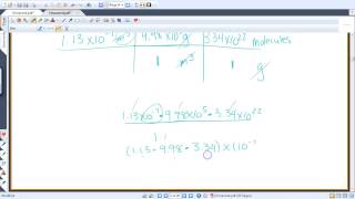 Multiplying, dividng, and raising scientific notation to a power