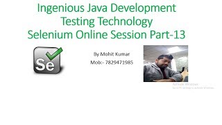 What is Alert Interface and How to hand pop up Selenium Online Class part 13