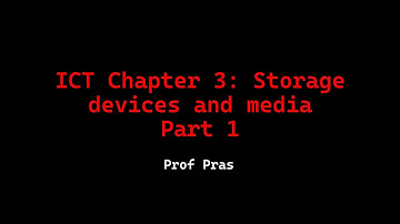 Chapter 3: Storage devices and media | Part 1 | 3.1 | Magnetic Secondary Devices