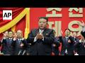 North Korea's Kim Jong Un attends the ruling Workers' Party meeting