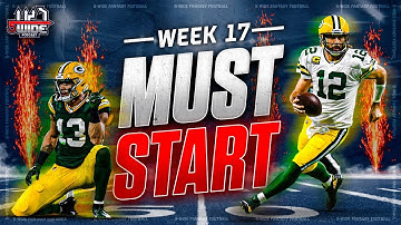 Must Start Players in Week 17 on OwnersBox | 5-Wide Fantasy