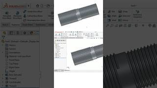 Day 15 | SolidWorks Realistic Threads Design #engineering #solidworks