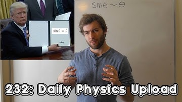 The Small Angle Approximation (no normies allowed)