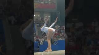 Olympic gymnasts doing what humans shouldn't be able to do #gymnastics #skills #shorts