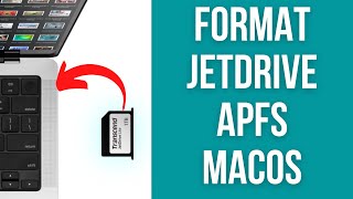 How To Format JetDrive AFPS - M1 Mac (No Option In Disk Utility)