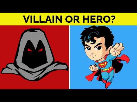 ARE YOU A VILLAIN OR A HERO ➡ Personality Test Quiz