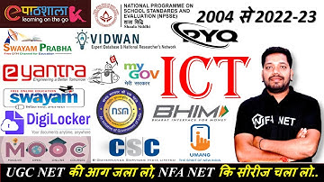 Information & Communication Technology | ICT PYQ UGC NET | Digital Initiatives in Higher Education
