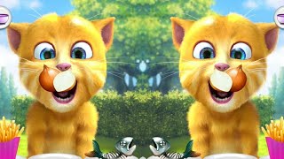 Talking Tom Eating 🐈🐟 🍰🍌🍆🥑🍍🌽🥕🍬🍄🥝🍞🥔🍊🍉