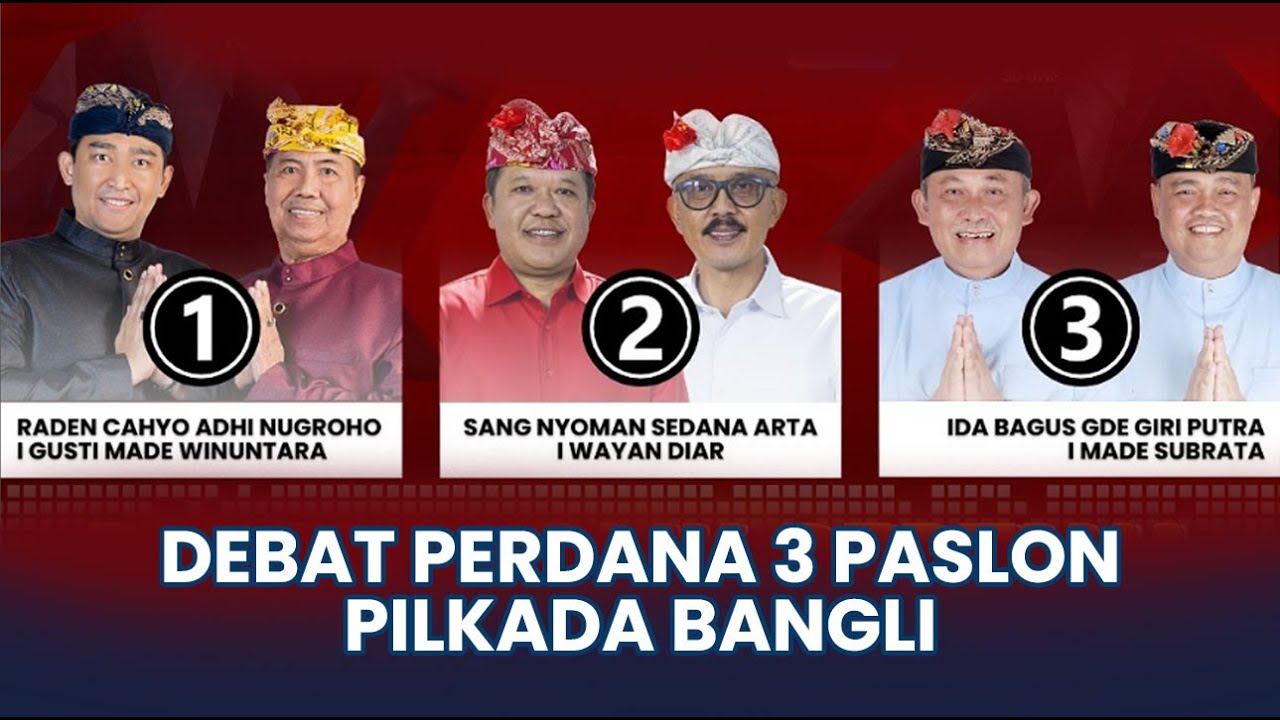 🔴Debat Pertama Pilkada Bangli, Tarung Isi Kepala Raden, Sang Oman, dan Gus Brata