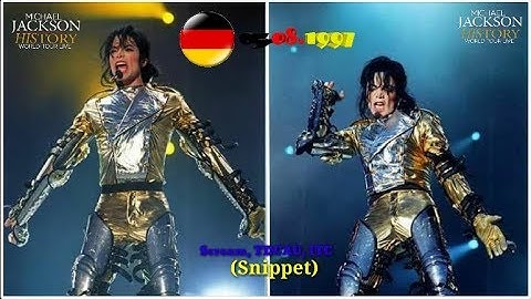 Michael Jackson -  Scream,TDCAU,ITC (Snippet) - HIStory World Tour Leipzig (Alemania) 1997 HD