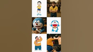 Doraemon Real Life: Nobita, Doraemon, Shizuka, Suneo, Jaian #shorts #doraemon