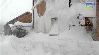 Enorme tempête de neige en octobre 2012 en Matheysine, Isère - Huge snowstorm in French Alps