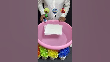 TRY TO GUESS HOW MANY TISSUE PAPER IT TOOKS!#comedyeffect  #satisfying #asmr