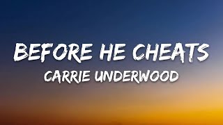 Carrie Underwood - Before He Cheats (Lyrics) chords