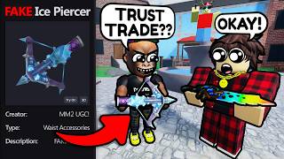 Trading with a FAKE GODLY in MM2