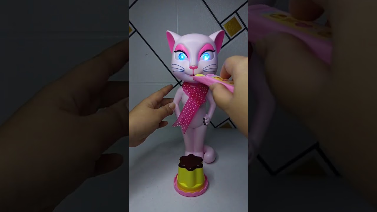 satisfying with unboxing and review cute talking Angela
