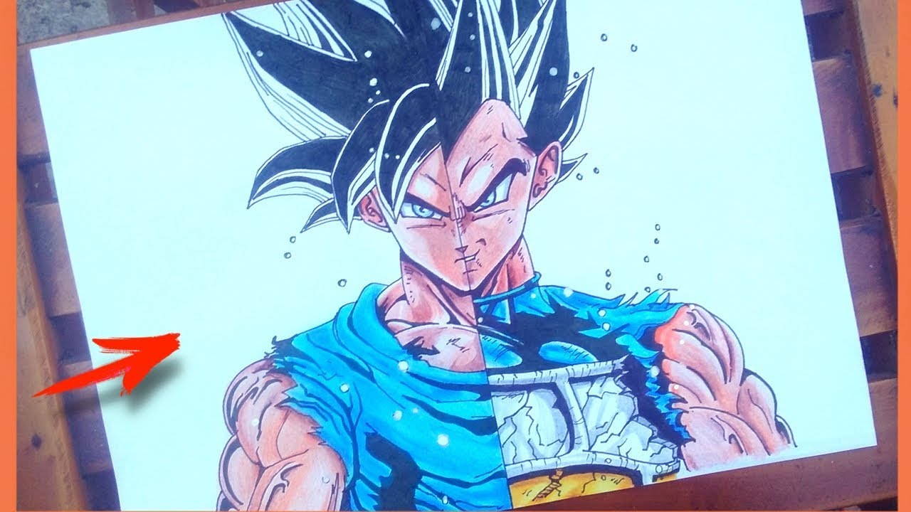 Desenhando Vegeta instinto Superior - Drawing vegeta ultra instinct -  Dragon Ball Super - DRAWING 