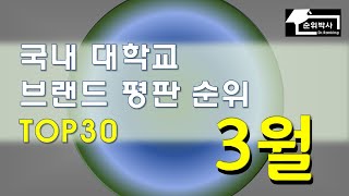 *대학순위* 2023년 3월 대학교 브랜드평판순위 TOP30