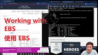 跟 #AWS #英雄 學 AWS Academy Cloud Foundations Lab 4 Working with EBS