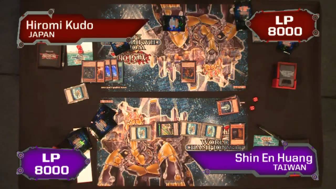 YUGIOH WORLDS 2013 - Hiromi Kudo [JP]  vs Shin En Huang [TW] Game 1