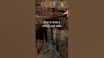 How to fix a wobbly pub table