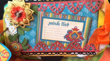 Graphic 45 Bohemian Bazaar Caravan Chipboard Album for Sa Crafters