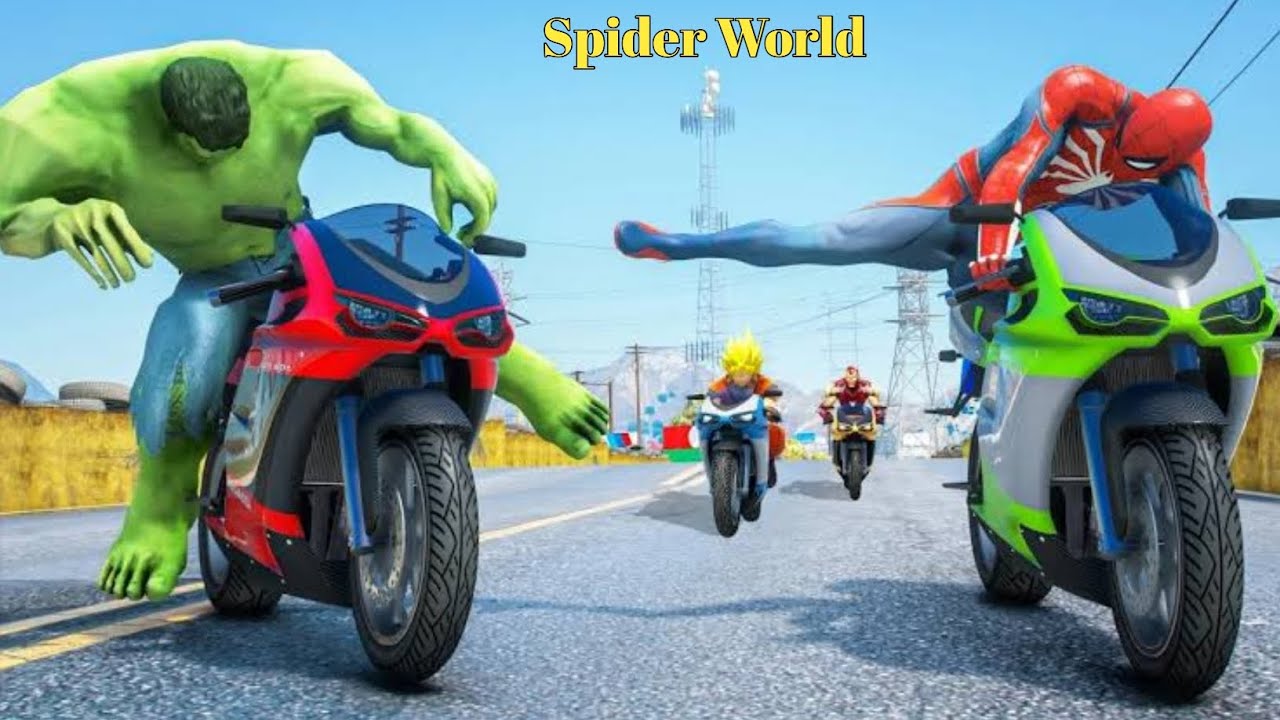 Super Hero Car Stunt, Spider Man Hero Rope, Super Spider Racers, Super Hero,