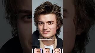 Morphing Joesph Quinn and Joe Keery #shorts #strangerthings #funny #joekeery #josephquinn