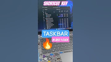 Quick Open Taskbar 😍 shortcut key#shorts #ytshorts #computer #keyboard #time #tricks #tips #trending