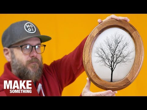 This Is How You Make Oval Picture Frames. Easy Woodworking Project.