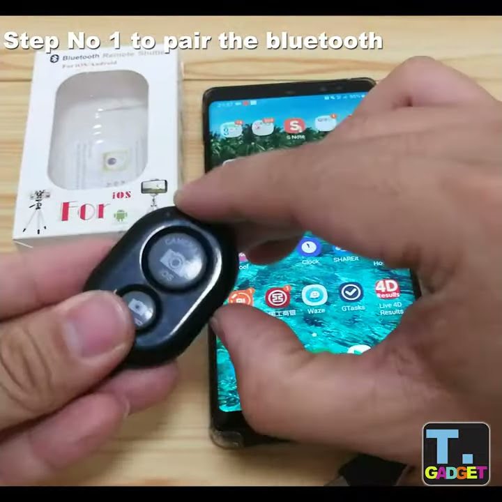 Tgadget Wireless Selfie Bluetooth Remote Shutter Control remote Release Android IOS Smart Phone