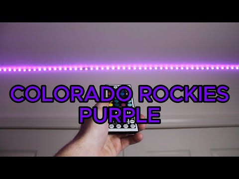 How to make COLORADO ROCKIES PURPLE on LED light strips!
