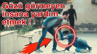 Gözdən Əlil Olan İnsanlara , Yardım Edərdinizmi ?? ( Döyüldüm) | Sosial Experiment