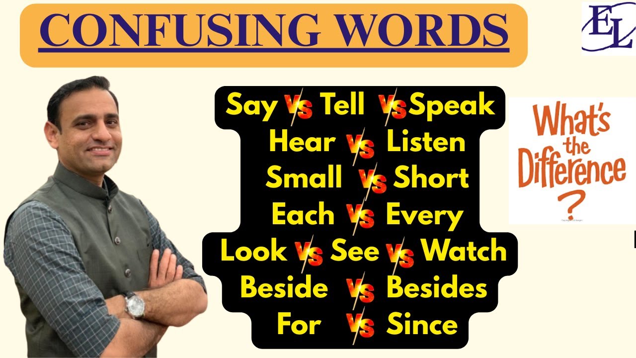 Say vs Tell? Hear vs Listen? Small vs Short? | Master Confusing Words #englishlingualokesh